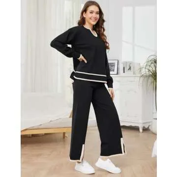 Gihuo Women Winter 2 Piece Knit Outfit Set for Comfort