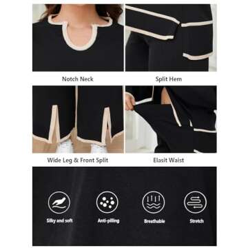 Gihuo Women Winter 2 Piece Knit Outfit Set for Comfort