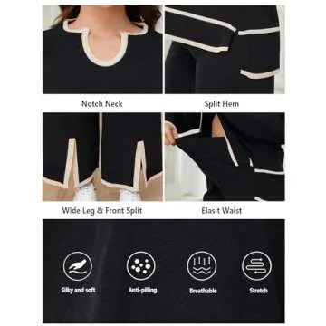 Gihuo Women Winter 2 Piece Knit Outfit Set for Comfort