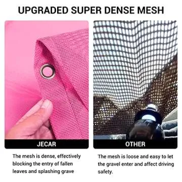 JeCar JLU Sun Shade Mesh Sunshade Provides UV Sun Protection Exterior Accessories Compatible with Jeep Wrangler 2018-2023 JL Unlimited 4 Door Front & Rear, Pink