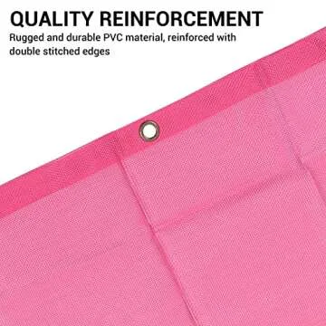 JeCar JLU Sun Shade Mesh Sunshade Provides UV Sun Protection Exterior Accessories Compatible with Jeep Wrangler 2018-2023 JL Unlimited 4 Door Front & Rear, Pink