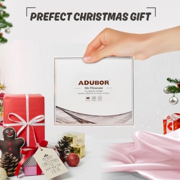 Adubor Silk Pillowcase 100% Mulberry Silk with Zipper