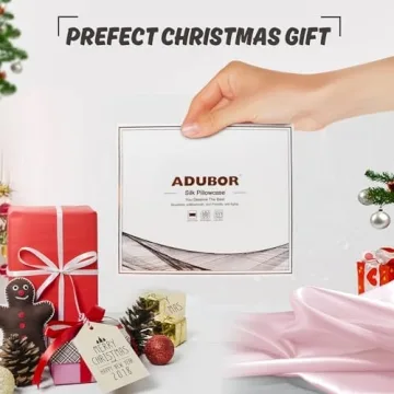 Adubor Silk Pillowcase 100% Mulberry Silk with Zipper