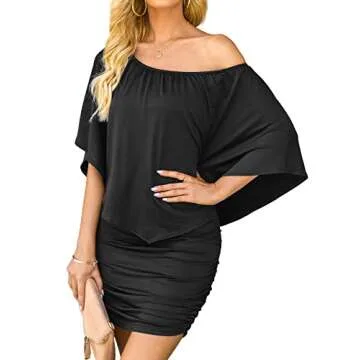 Stylish Yincro Off The Shoulder Bodycon Dress for Women
