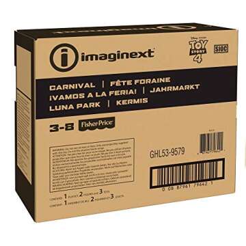 Fisher-Price Imaginext Preschool Toy Disney Pixar Toy Story 4 Carnival Playset with Woody Figure for...