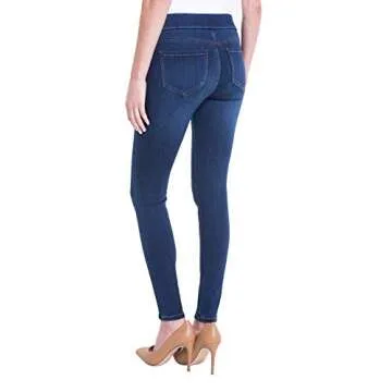 Liverpool Womens Sienna Legging Pull-On Denim Jean Pants, San Andreas Dark, 6