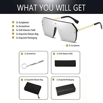 Stylish Oversized Sunglasses for Women - UV Protection & Trendy Design