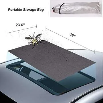Magnetic Car Sunroof Sun Shade for Camping and Protection