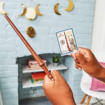 Wizarding World Harry Potter, 12-inch Spellbinding Luna Lovegood Magic Wand with Collectible Spell Card, Kids Toys for Ages 6 and up