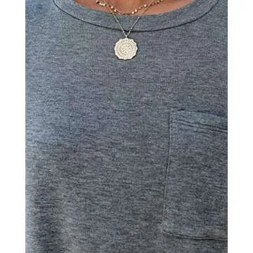 WMZCYXY Womens Tank Top Summer Tops Sleeveless T Shirt Crew Neck Casual Loose Fitting Shirts with Pocket (Grey,Medium)