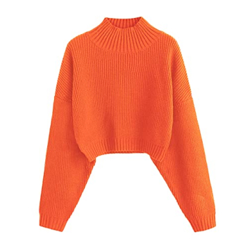 ZAFUL Women's Cropped Turtleneck Sweater - Cozy & Chic Pullover for Every Occasion