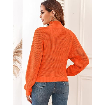 ZAFUL Women's Cropped Turtleneck Sweater - Stylish Warmth