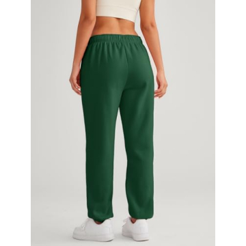 AUTOMET Cozy Fleece Lined High Waisted Sweatpants