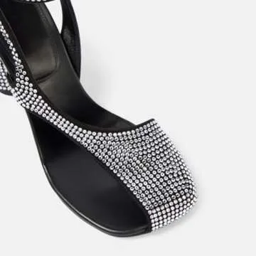 Kapxumo Women's Flip-flop High Heel Sandals Ankle Strap Block Heel Sandals Square Toe Cutout Leather...