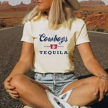 Retro Western Cowboy Shirt for Women – Fun Country Tee
