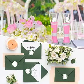 500 Pieces Canning Jars Labels Stickers Round Self Adhesive Stickers Lid Labels Roll 2 Inch Floral Canning Label Sticker for Storage Organizing Tags Envelop Seal, 4 Designs (White)