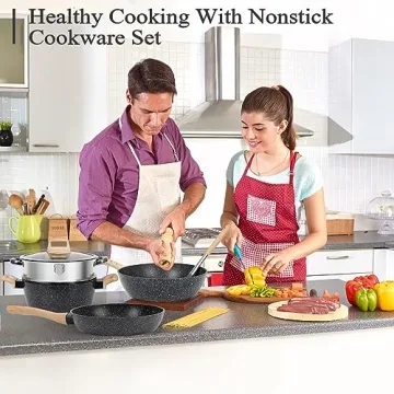 12pcs Non Stick Induction Kitchen Cookware Set