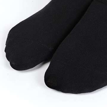 hoelem Women's Fashion Ankle Cotton Socks sizes 6-9 and 9-12 2 pairs of Black 2 pairs of White and 2 pairs of Grey socks women's favorite