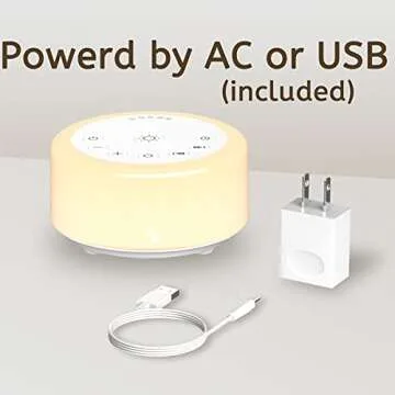 ColourNoise Sleep Machine with 12 Colors and White Noise