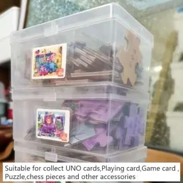 DKAOVH 2PCS Game Card Storage Box - Durable UNO Case