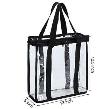 Fasmov Set of 6 Vinyl Record Storage Bags Hold up to 216 Albums (36 Each Bag)