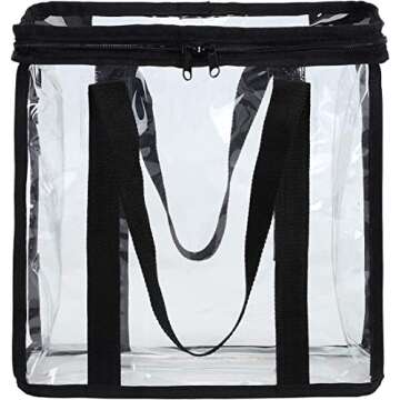 Fasmov Set of 6 Vinyl Record Storage Bags Hold up to 216 Albums (36 Each Bag)