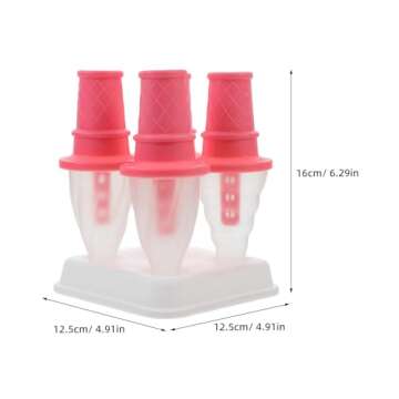 DOITOOL Popsicle Mold - 4 Cavity Silicone Ice Cream Maker for Summer Fun!