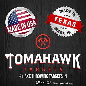 Tomahawk Targets - Freestanding Wooden Axe and Knife Throwing Target Board - 6ft Tall