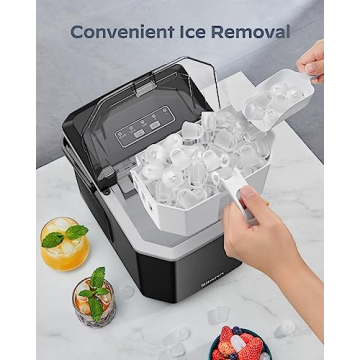 Silonn Ice Maker - Fast, Portable and Self-Cleaning