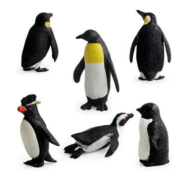 Arctic Penguin Family Figurines - 9 Detailed Figures Collection