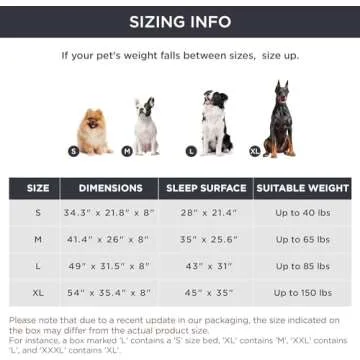 Bedsure Medium Elevated Cooling Outdoor Dog Bed - Raised Cots for Medium Dogs, Portable Indoor & Outdoor Pet Hammock Bed with Skid-Resistant Feet, Frame with Breathable Mesh, Grey, 43 inches