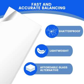 5 Pack PET Sheet Panels - 12" x 16" x 0.04" Clear Acrylic Sheet-Quality Shatterproof, Lightweight, and Affordable Glass Alternative Perfect for Poster Frames, Counter Barriers, and Pet Barriers.