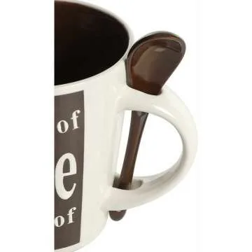 Mr. Coffee Bareggio Mug and Spoon Set - 8 Pieces