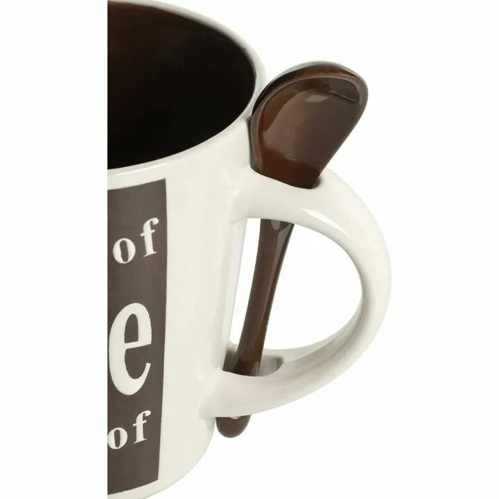 Mr. Coffee Bareggio Mug and Spoon Set - 8 Pieces