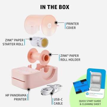 HP Sprocket Panorama Photo Printer - Print & Personalize