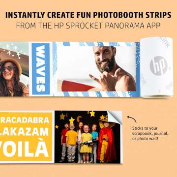 HP Sprocket Panorama Photo Printer - Print & Personalize