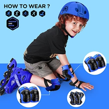 DaCool Kids Protective Gear Set for Safe Skating and Biking