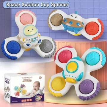Suction Cup Spinner Toys for Babies - Fun Bath Gifts