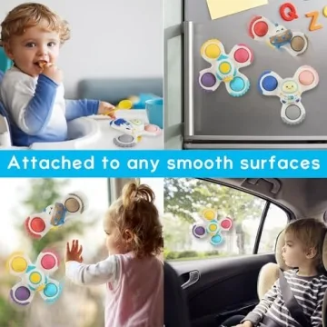 Suction Cup Spinner Toys for Babies - Fun Bath Gifts