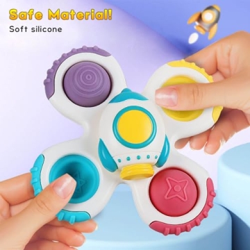 Suction Cup Spinner Toys for Babies - Fun Bath Gifts