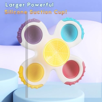 Suction Cup Spinner Toys for Babies - Fun Bath Gifts