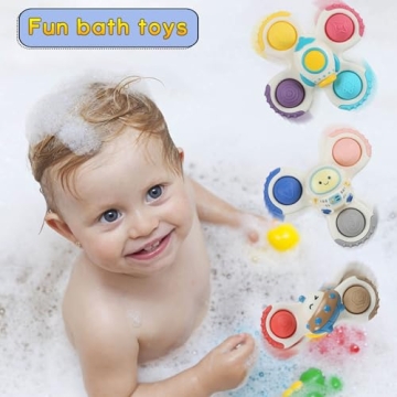 Suction Cup Spinner Toys for Babies - Fun Bath Gifts