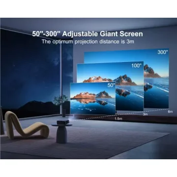 4K Projector with WiFi 6 & Bluetooth 5.2