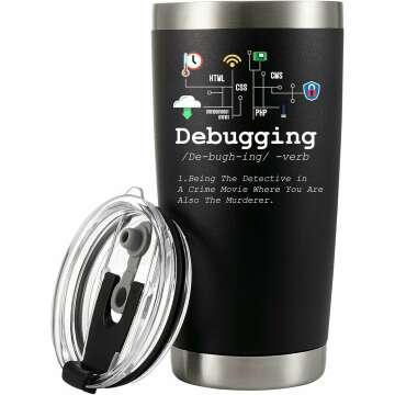 Insulated 20 oz Tumbler for Programmers & Developers