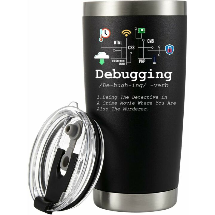 Insulated 20 oz Tumbler for Programmers & Developers