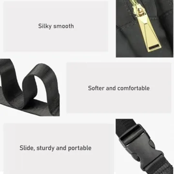 ZORFIN Fanny Pack Water-Resistant Waist Bag for Travel & Workouts