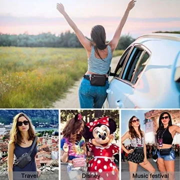 ZORFIN Fanny Pack Water-Resistant Waist Bag for Travel & Workouts