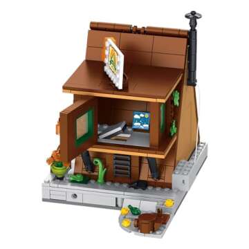 Mesiondy Jungle Cabin Building Toys with Light, STEM Set for Kids & Adults