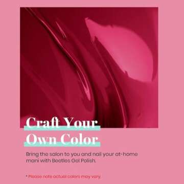 Beetles Gel Nail Polish, 1Pcs 15ml Burgundy Red Color Soak Off Gel Polish Nail Art Manicure Salon DIY Gel Nail Design Uv LED Nail Lamp Decoration at Home Gift for Women