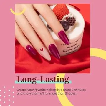 Beetles Gel Nail Polish, 1Pcs 15ml Burgundy Red Color Soak Off Gel Polish Nail Art Manicure Salon DIY Gel Nail Design Uv LED Nail Lamp Decoration at Home Gift for Women